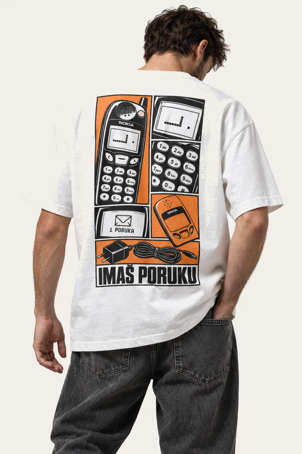 Majica Imaš poruku, print na leđima