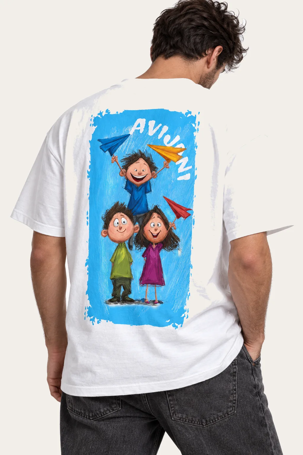 Majica Avijoni, print na leđima