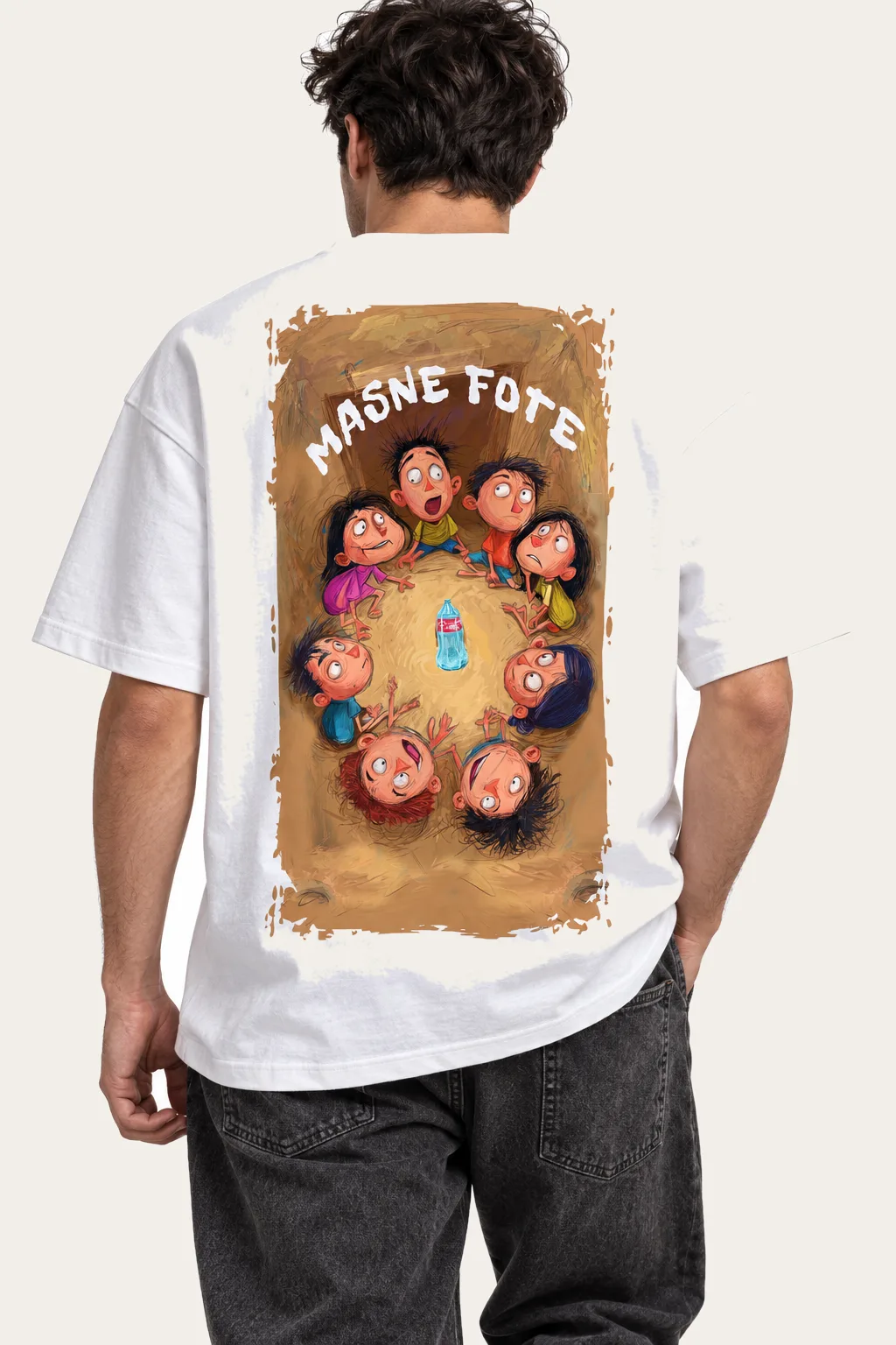 Majica Masne fote, print na leđima